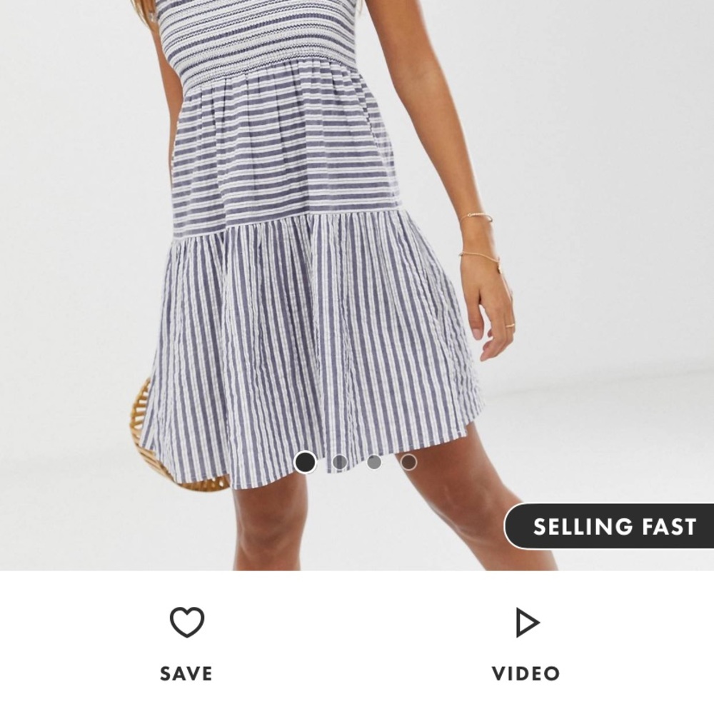 Asos design tiered smocked sundress